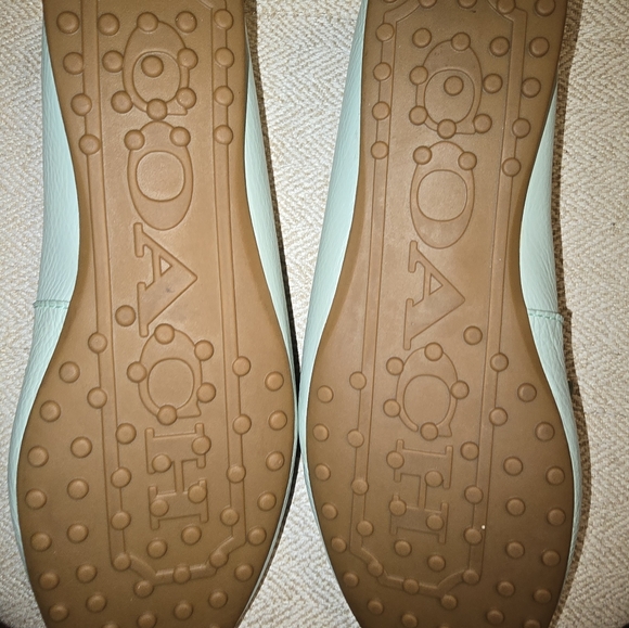 COACH Women's Shoes| Fredrica Loafers| Mint Green (Turquoise & Gold | Size: 8.5 - Picture 4 of 4